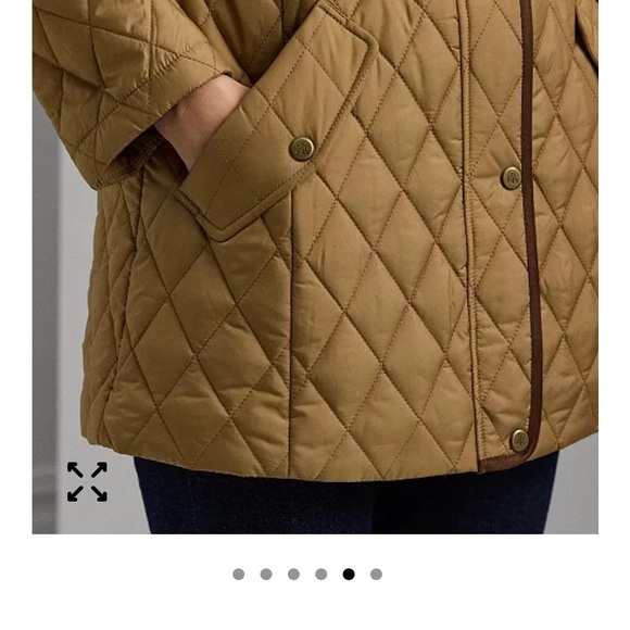 Ralph Lauren Quilted tan jacket. New and unworn. Out of box, tags removed. - Picture 4 of 6
